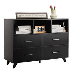 Compact Farmhouse TV Stand with Storages