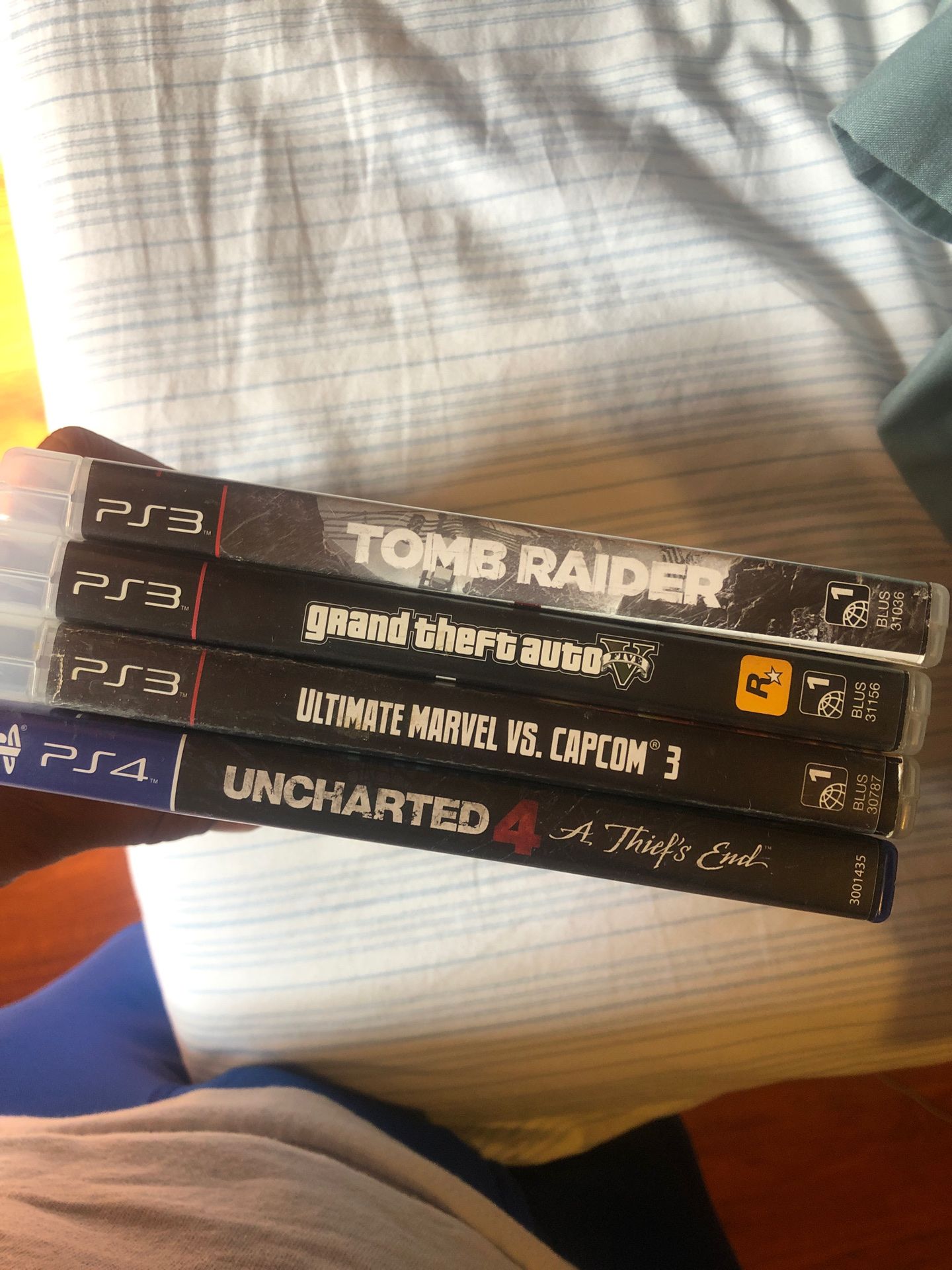 3 PS3 and 1 ps4 game