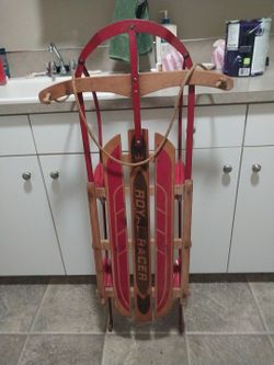 REDUCED! Sled Racer for decor or use.  Vintage.