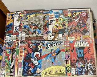 Vintage DC Comic Book Lot 80s 90s Superman Superboy Suicide Squad Teen Titans