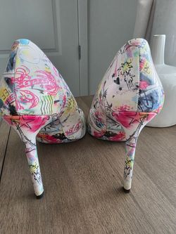 Graffiti Print Stiletto Heels ALDO