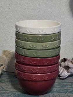 Debby Segura Signature H. Sorrento Dishes All-Purpose Bowls (Lot of 7)
