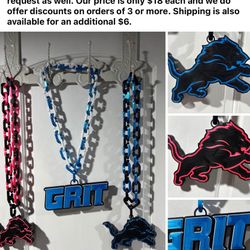 Lions Oversized Chainlink Necklaces 