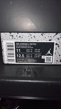 Jordan 4 Military Blue size 11