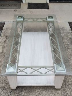 Glass Top Living Room Table