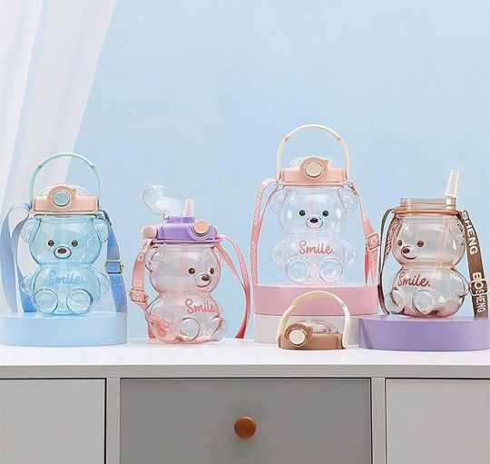 Aetygh Kawaii Straw Bottle Water Bottle