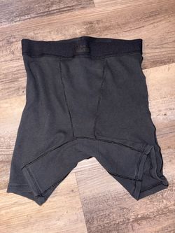 SKIMS Black Ribbed Women’s Biker Shorts-Size XS