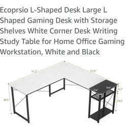 L Corner Gaming Desk