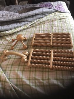Wooden massage set