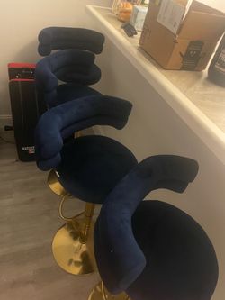 Royal blue barstools