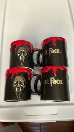 Ghost Face Scream Coffee Mugs Set of 4