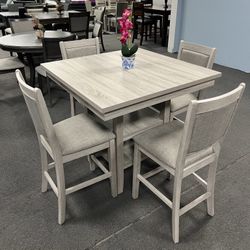 5PC Counter Height Dining Table Set 