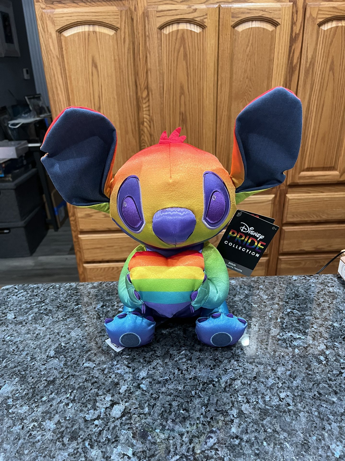 Disney Store Japan Stitch Plush Doll Disney Pride Collection Rainbow Color .  Brand New with Tag