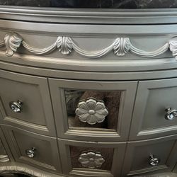 Ashley Furniture Silver Night Stand 