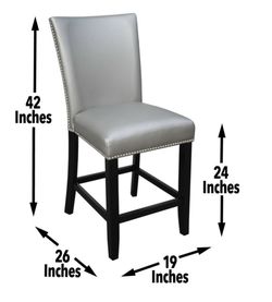 Camila Silver- Counter Chair (Set of 2)