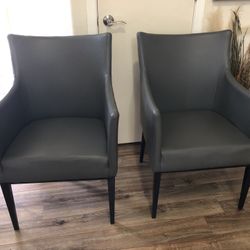 Two Gray chairs