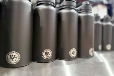Laser engraving and water bottle