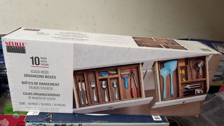 Seville Classics Acacia Box Set, 10-piece