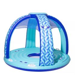WOW Sports Pool Island Float With Canopy Brand New In Box