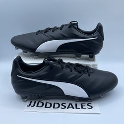PUMA KING PRO 21 SL FG SOCCER CLEATS BLACK WHITE 106958-01 MEN’S SIZE 9 NEW 