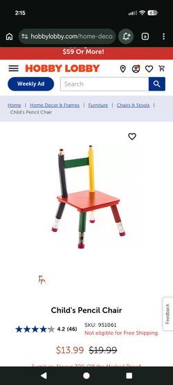 Crayola chair