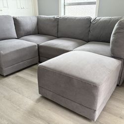 5 Piece Modular Sectional Couch 