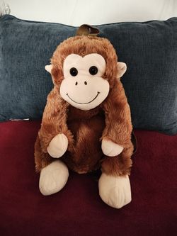 Monkey Plush Backpack 