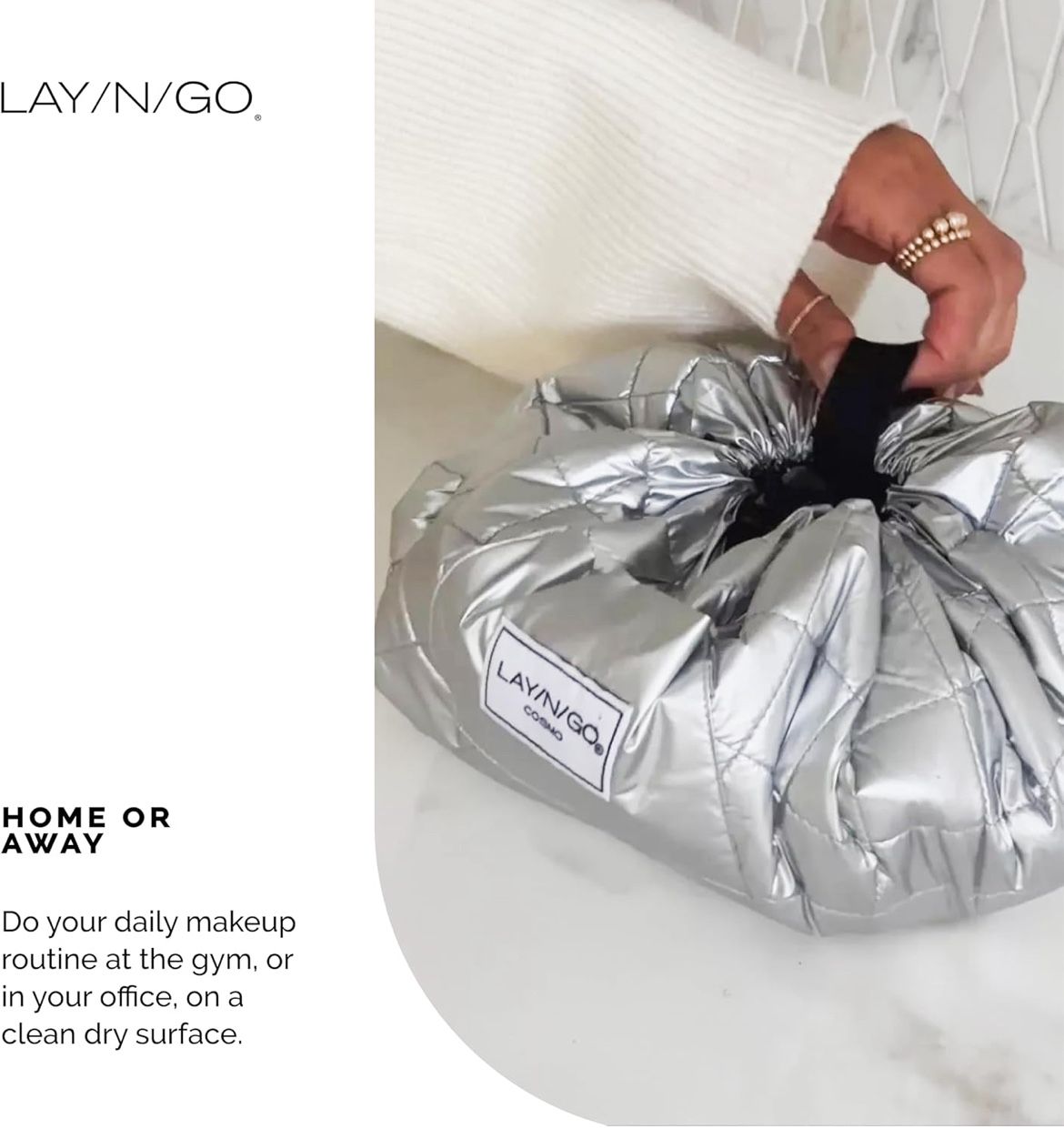 (2) Lay-n-Go Collapsible Makeup Kid Toy Travel Bags