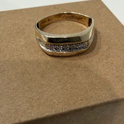 Gold Vintage 10k Diamond Men’s Ring