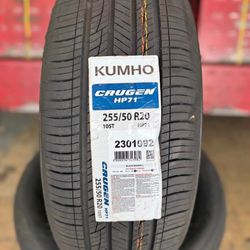 255/50R20 Set Of 4 Kumho Hp71 New Tires 