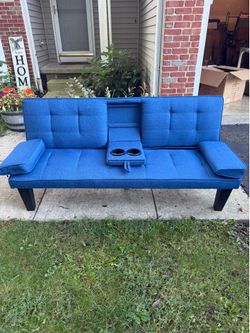NEW 67 Inch Modern Folding Futon Sofa Bed Convertible Recliner
