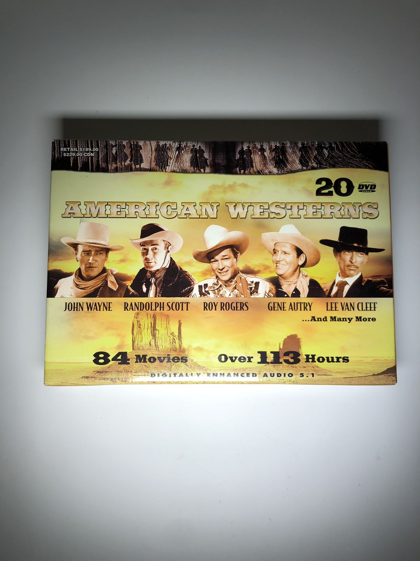 AMERICAN WESTERNS 20 DVD 84 MOVIES NEW COMPLETE IN BOX!