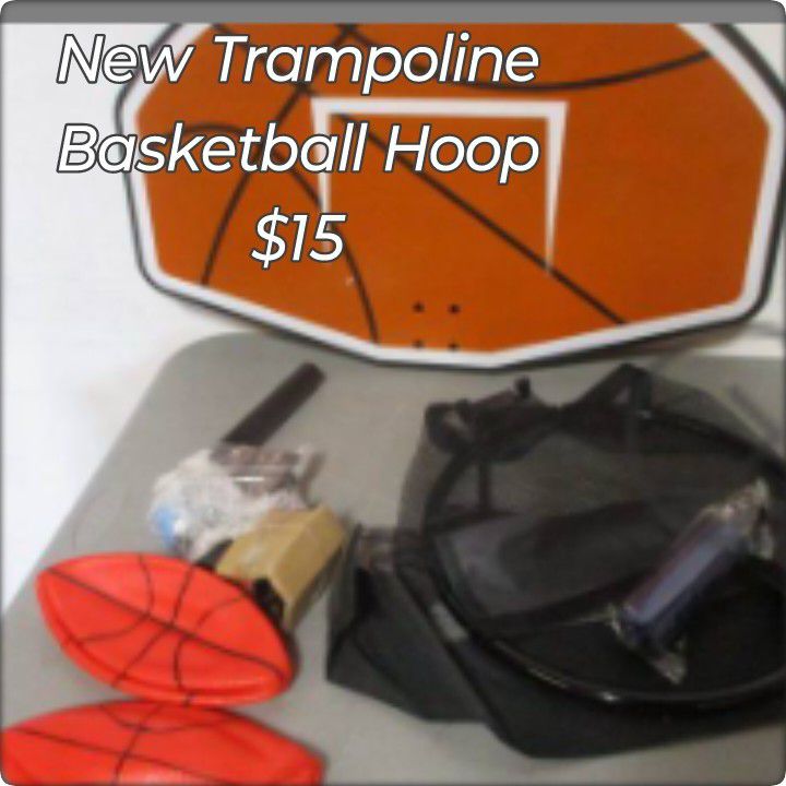 Trampoline Basketball Hoop