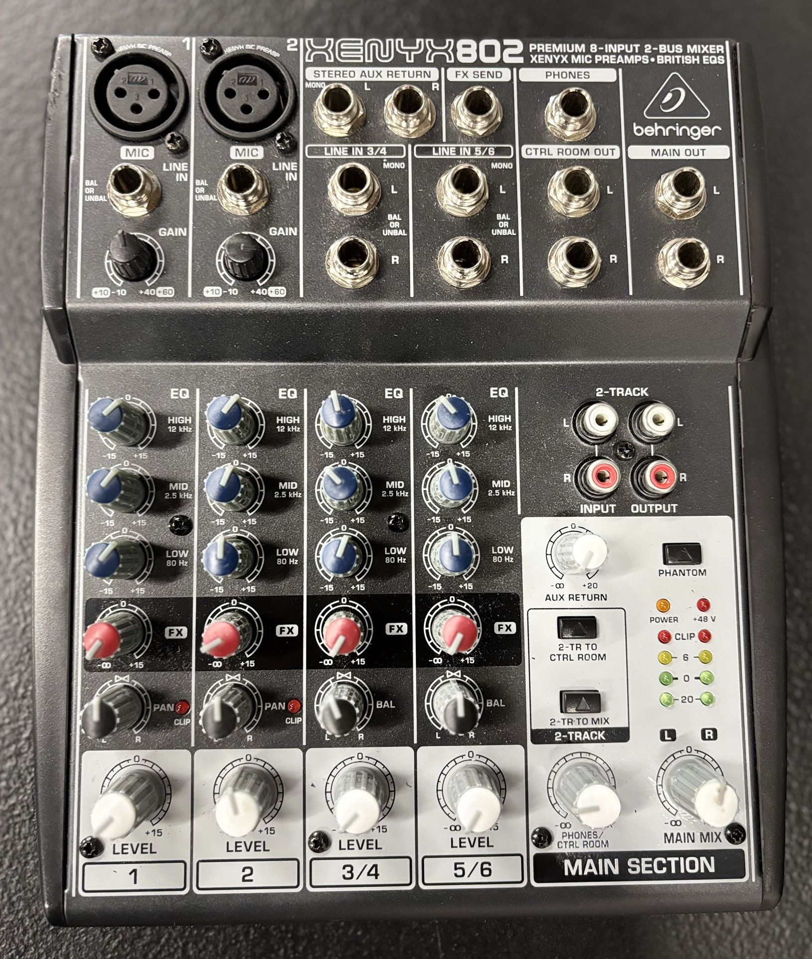 Behringer Xenyx 802 8-Input Mixer – Used, Excellent Condition