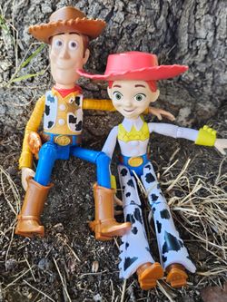Toy Story Woody & Jessie Action Figures (With Hats!) - Mattel 2017