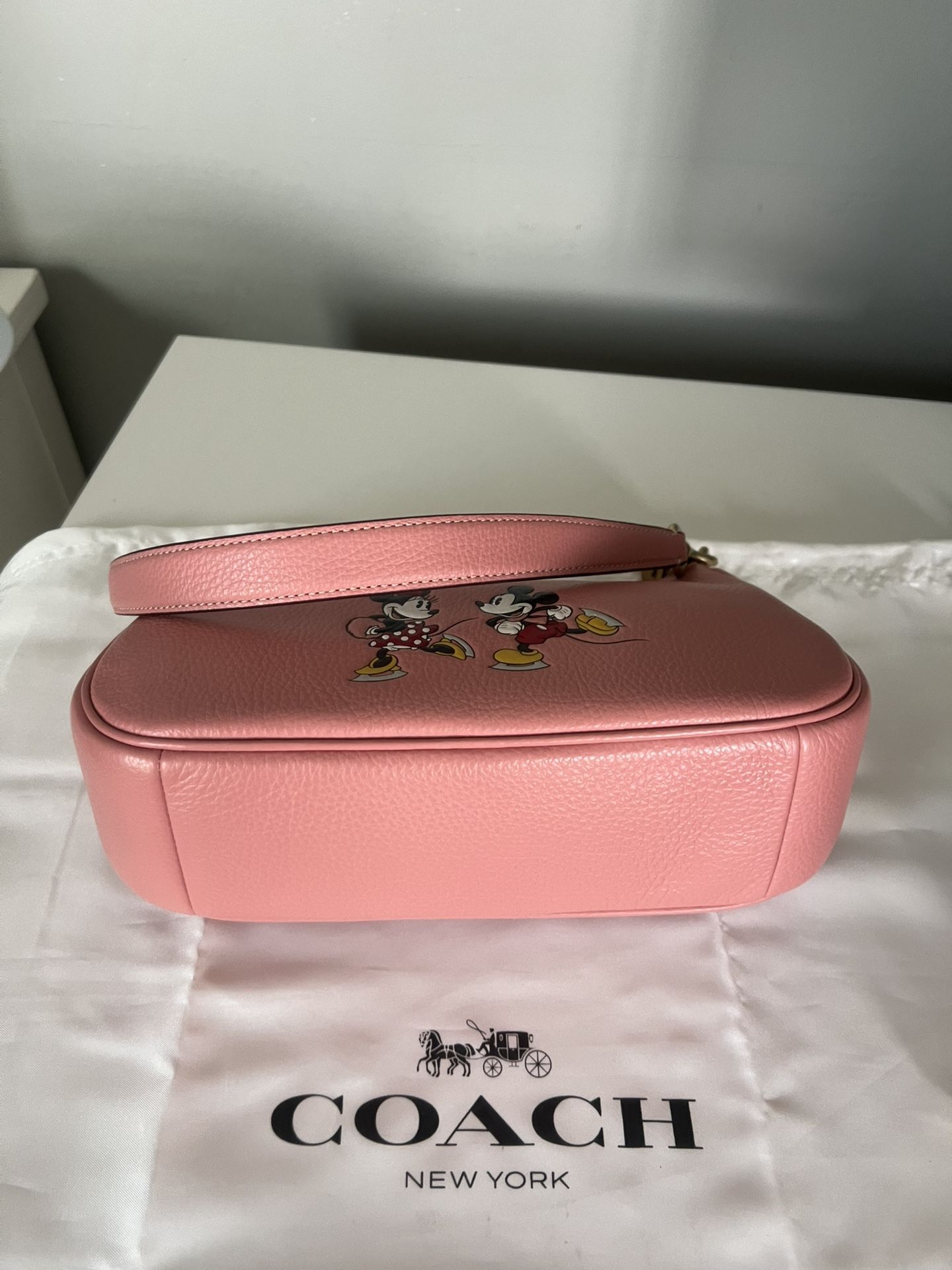Disney X Coach Teri Shoulder Bag with Mickey And Minnie Mouse