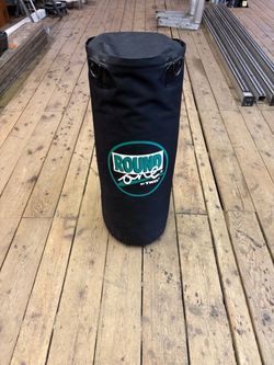 60 pound punching bag. Round 1