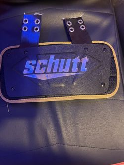 Schutt Gold And Black Football Backplate