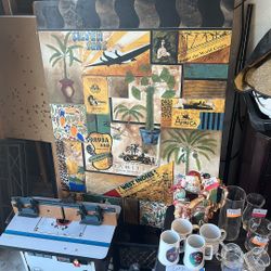 60x40” Travel Themed Painting 