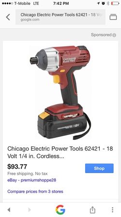 Chicago electric impact 18 v