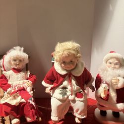 Antique Vintage, Old Christmas Dolls 
