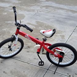18" RoyalRider Honey Kids Bike With Training Wheels