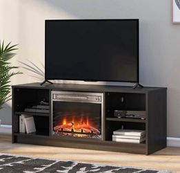 TV Stan d, for TVs up to 55", Black Oak
