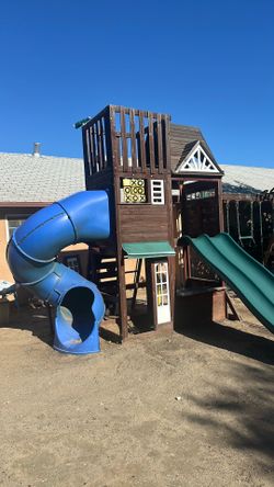 Back yard Swing set , slides