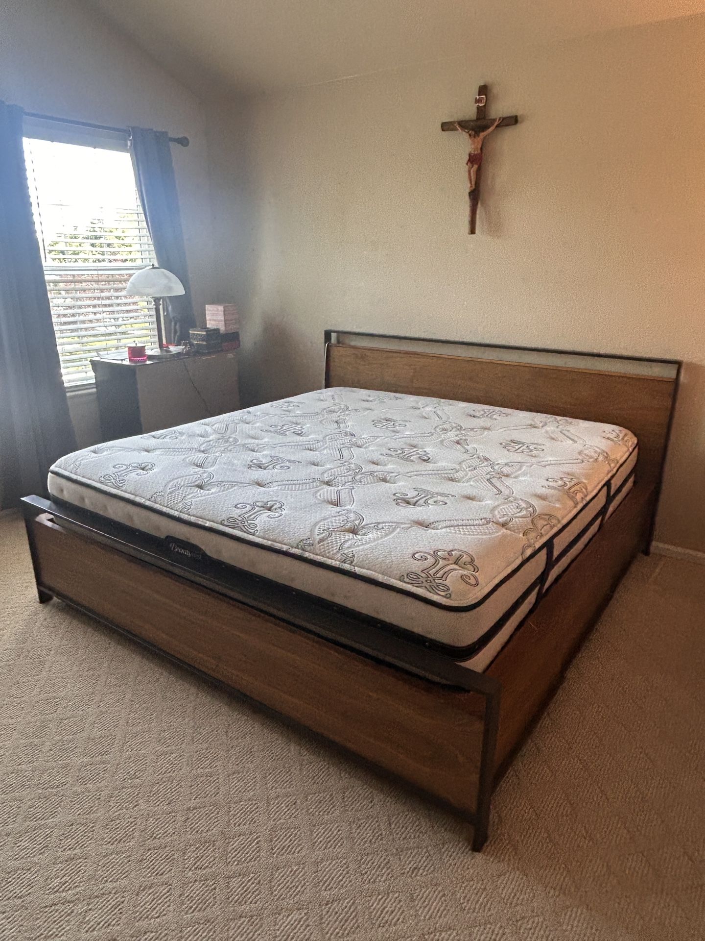 King Size bed Crate & Barrel