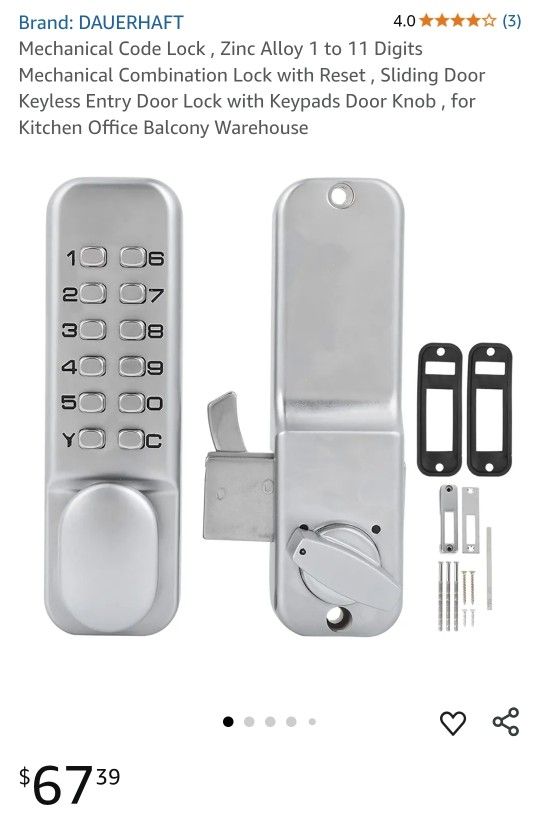 Door Lock With Code ( Brand New, Never Used ) For $15