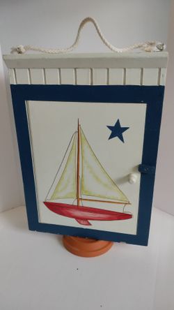 Hand Painted Key Box & Santa Nesting Dolls