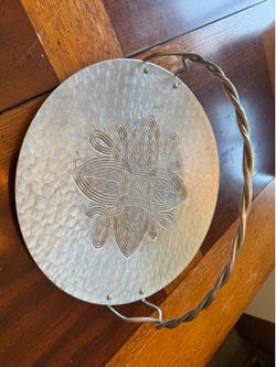 Vintage aluminum platter with handle