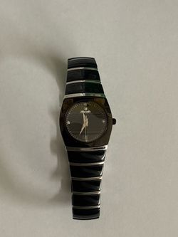 Nivada Swiss Quartz Black Ceramic Watch (Model 8905M) – Sapphire Crystal