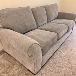Light Grey 3-Seat Sofa – Clean & Comfortable